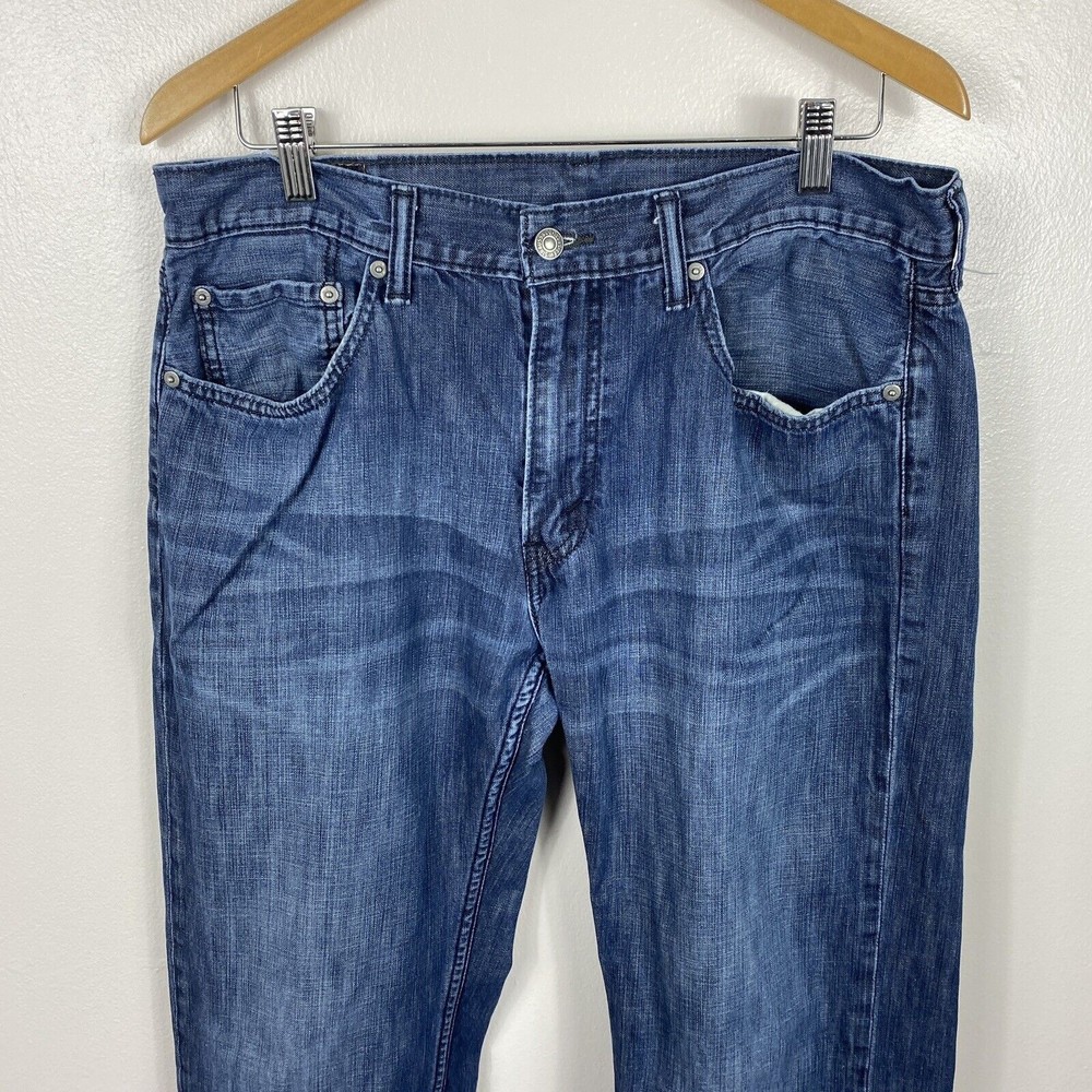 Levis Pants Adult Mens 34 Blue 559 Denim Jeans Pockets Outdoors Casual Men 34x32